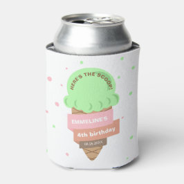 Hier ist der Scoop Mint-Eiscreme Süßer Geburtstag Dosenkühler