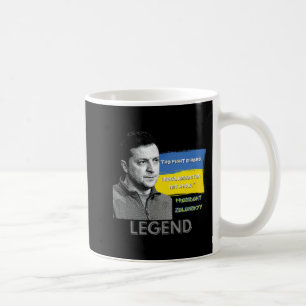 Hier ist der ukrainische Präsident Zelensky im Kam Kaffeetasse