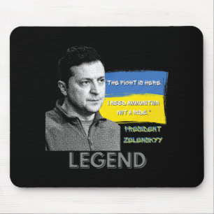 Hier ist der ukrainische Präsident Zelensky im Kam Mousepad