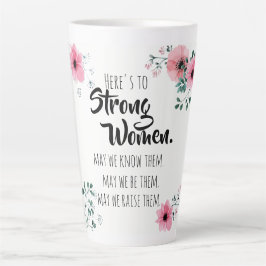 Hier ist die BESTE FREUNDIN "Strong Women Watercol Milchtasse
