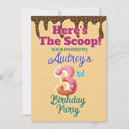 Hier ist die Einladung zu Scoop Waffle Cone