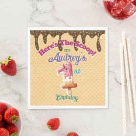 Hier ist die Einladung zu Scoop Waffle Cone Serviette