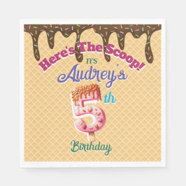 Hier ist die Einladung zu Scoop Waffle Cone Serviette