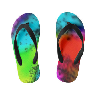 "Hier ist die Farbe" Custom Flip Flops, Kids Kinderbadesandalen