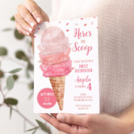 Hier ist die Schotteneis-Birthday-Party-Einladung Einladung