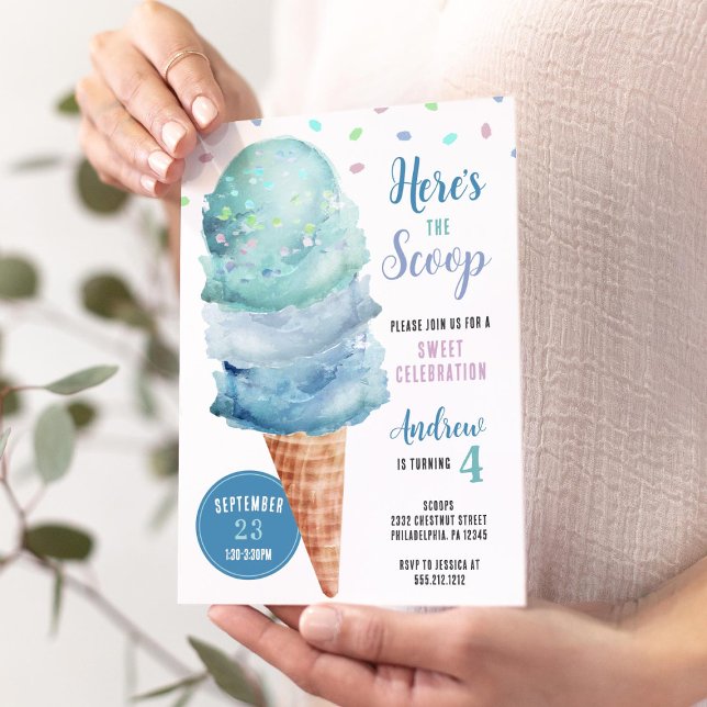 Hier ist die Schotteneis-Birthday-Party-Einladung Einladung (Von Creator hochgeladen)
