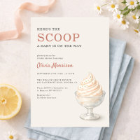 Hier ist die Scoop Eiscreme-Baby-Party