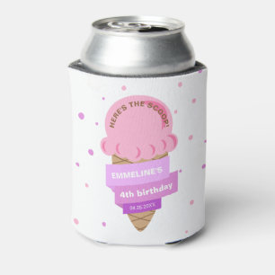 Hier ist die Scoop Eiscreme Süße Pink Geburtstag Dosenkühler