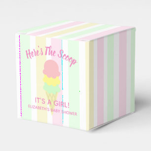 Hier ist die Scoop Ice Cream Summer Baby Dusche Geschenkschachtel