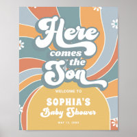 Hier ist die Son Groovy Baby Dusche willkommen