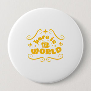 Hier ist die Welt Button