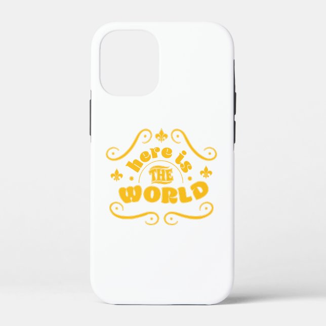 Hier ist die Welt Case-Mate iPhone Hülle (Rückseite)