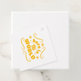 Hier ist die Welt Geschenkanhänger