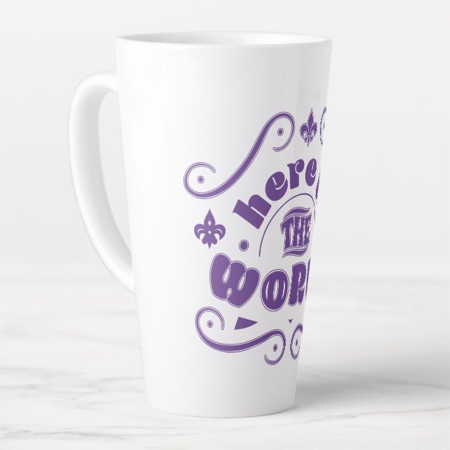 Hier ist die Welt Milchtasse (Linke Ecke)