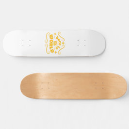 Hier ist die Welt Skateboard