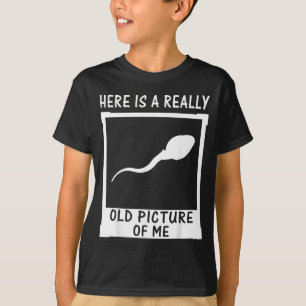 Hier ist ein altes Bild von mir, lustige Retro-Gra T-Shirt