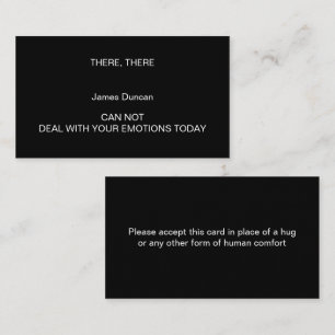 HIER IST EIN UMARMUNG Visitenkarte Telefonnummerkarte