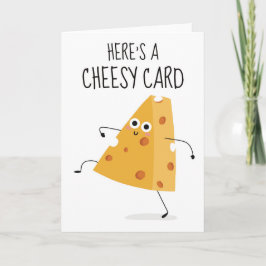 Hier ist eine Cheesy Card Funny Sarcastic Valentin Dankeskarte