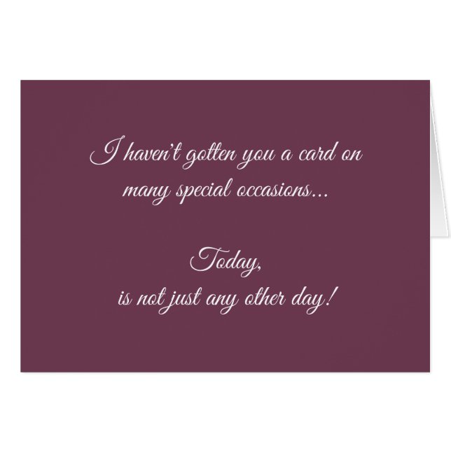 Hier ist Ihr Kartentag (Vorderseite (Horizontal))