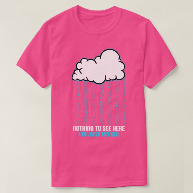 Hier ist nichts zu sehen, nur pissen T-Shirt (Design vorne)