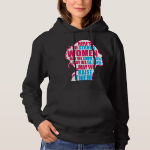 Hier ist, um starke Frauen wissen, seien sie femin Hoodie
