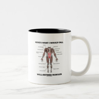 Hier ist, was ich gut definierte Muskeln nennen wü Zweifarbige Tasse