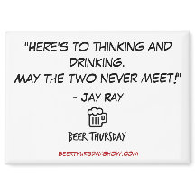 "Hier ist zu denken und zu trinken" Magnet