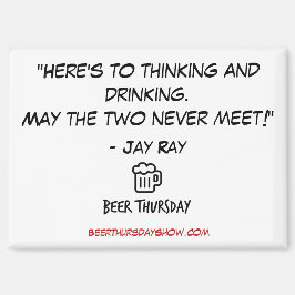 "Hier ist zu denken und zu trinken" Magnet