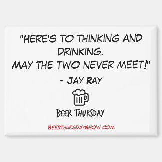 "Hier ist zu denken und zu trinken" Magnet