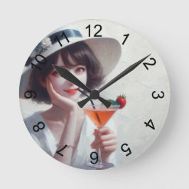 Hier ist zu dir! runde wanduhr