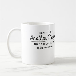 Hier ist zu einem anderen Treffen Kaffeetasse