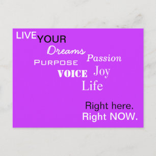 HIER. JETZT. Postkarte