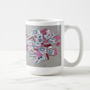 Hier… Joker, Joker!! Rosa Glitterfliesen auf Bei Kaffeetasse