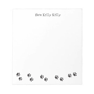 Hier Kitty Note Pad Notizblock