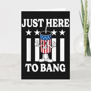 Hier knallt es lustig und patriotisch zum 4. Juli Karte