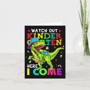 Hier komme ich Dinosaurier zurück zum Schwein Karte