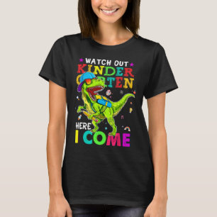 Hier komme ich Dinosaurier zurück zum Schwein T-Shirt
