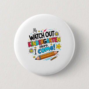 Hier komme ich zurück zur lustigen Schule, Vorsich Button