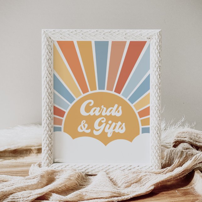 Hier kommen die Son Baby Duschkarten und Geschenke Poster (Von Creator hochgeladen)