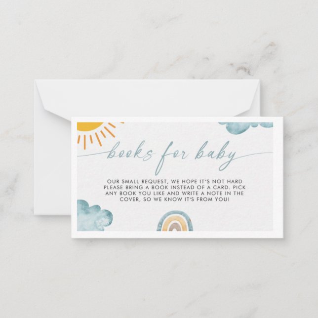 Hier kommen die Son Books for Baby Mitteilungskarte (Vorderseite)