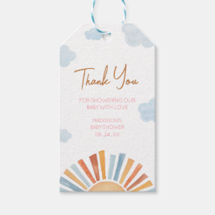Hier kommen die Sun Girl Baby Duschbegütertags Geschenkanhänger