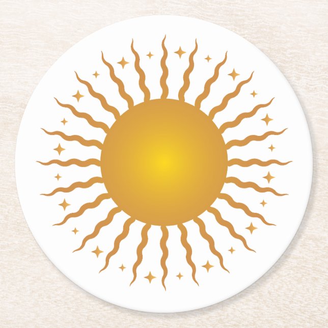 Hier kommen die Sun Paper Untersetzer (Vorderseite)