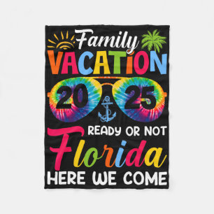 Hier kommen wir Familie Urlaub Florida 2025 Bondin Fleecedecke