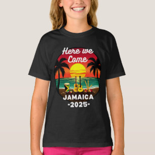 Hier kommen wir Jamaica 2025 Girls Trip Family Som T-Shirt