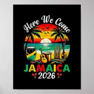 Hier kommen wir Jamaika 2026 Mädchenreise Familien Poster