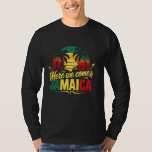 Hier kommen wir Jamaika für Mädchen Familie Sommer T-Shirt