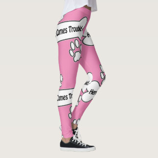 Hier kommt Ärger mit Knochen und Klauen Leggings