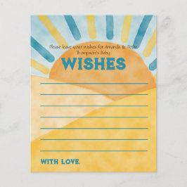 Hier kommt Blue Ray Sunshine Baby Dusche Wünsche