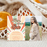 Hier kommt das Foto Son Sunshine Baby Dusche Einladung<br><div class="desc">Hier kommt die Sonn-Sonnenschein Baby Dusche Foto Einladung</div>