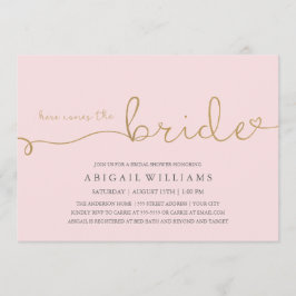 Hier kommt das Imitat der Braut Einladung